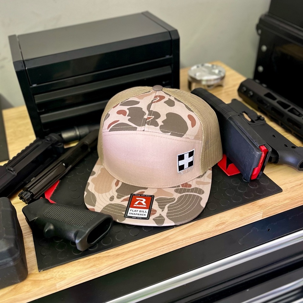 PLUSMX Camouflage Flat Brim Snap back 🔥